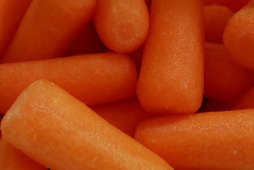 Baby Carrots- They have Vitamin A for acne!