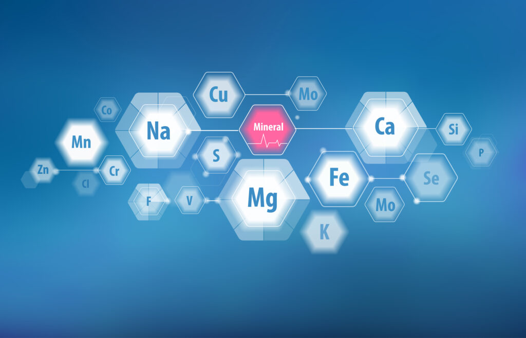 trace minerals added to filtered water for skin health