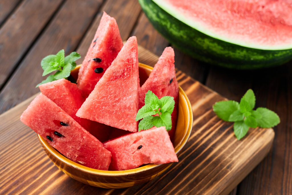 watermelon for hydration for beautiful skin high water content fruit for skin health